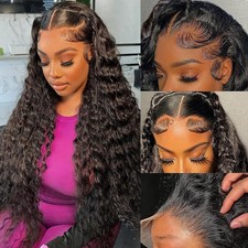 200 Density Curly Wigs 13x6 Hd Lace Frontal Wig 13x4 Water Wave Lace Front Wig
