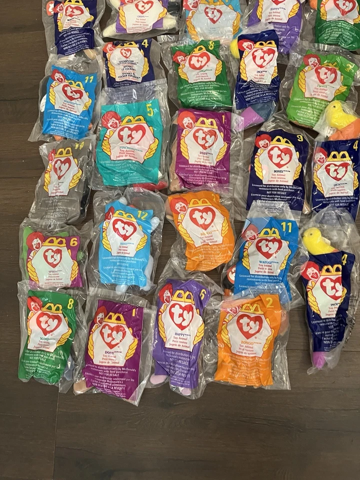 Juguetes Happy Meal Beanie Babies McDonald's de colección, lote sellado de 40 Foto 3 de 4