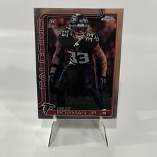 2025 Topps Chrome Football Billy Bowman Jr Atlanta Falcons #344 RC