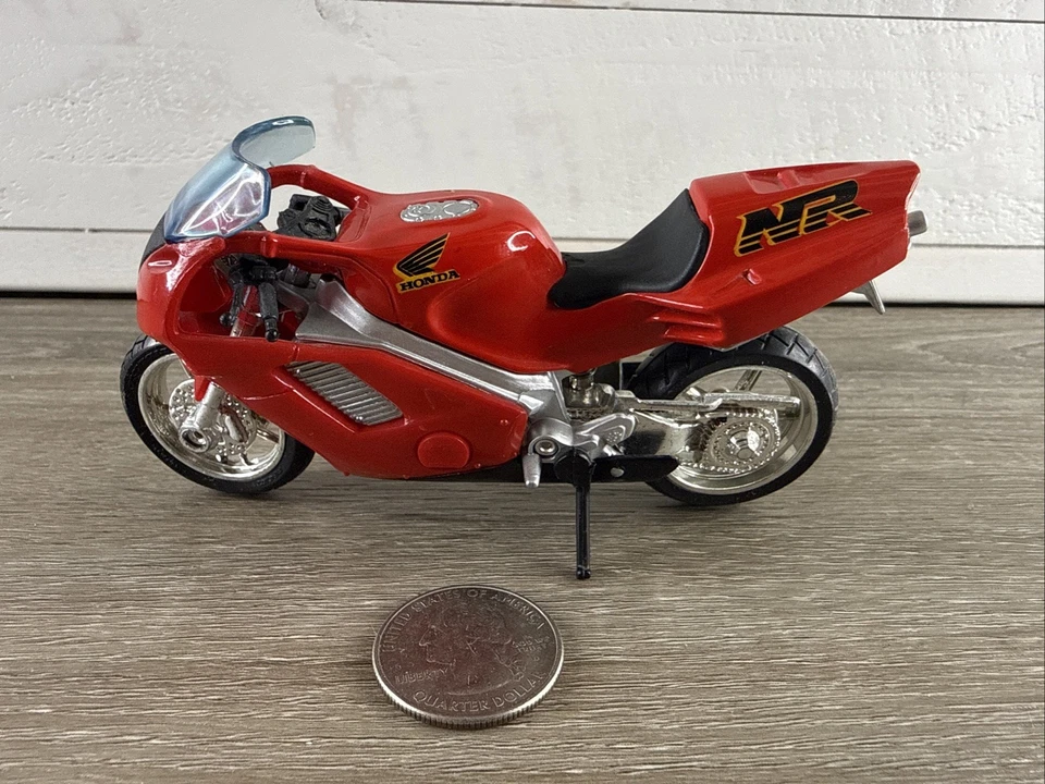 Maisto 1996 Rojo y Negro Honda NR Diecast Moto 1/18 Envío Rápido Foto 2 de 4