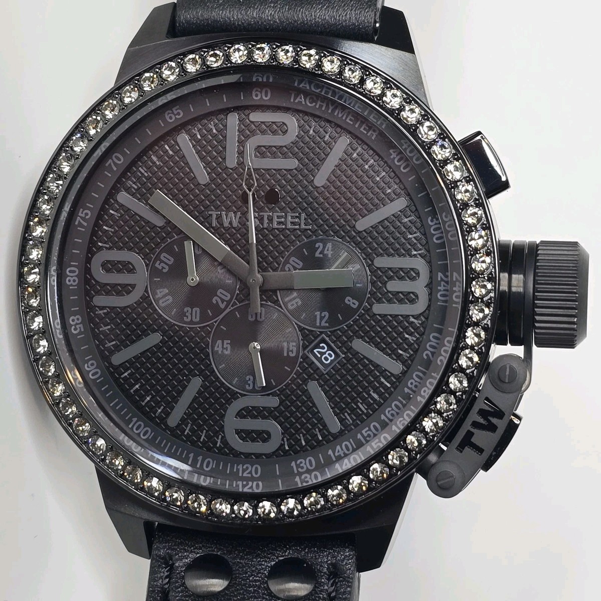 TW Steel Canteen Quartz Men's Chronograph Watch 50mm Black