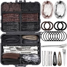 163psc Hair Accessories Kit, Bobby Pins Hair Pins Hair Net Hair Clips and