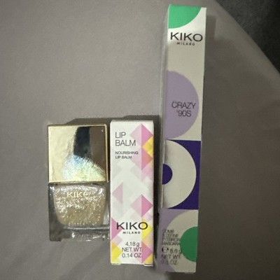 Kiko Milano Eyebrow Mascara, Lippenbalsam, Holiday Premiere Nagellack 