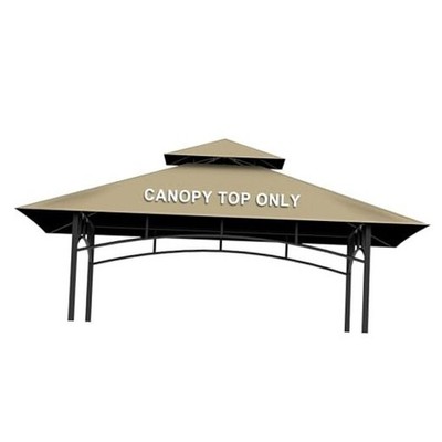 Grill Gazebo Replacement Canopy Top Only - 5' x 8' Outdoor BBQ Gazebo 5x8 Khaki