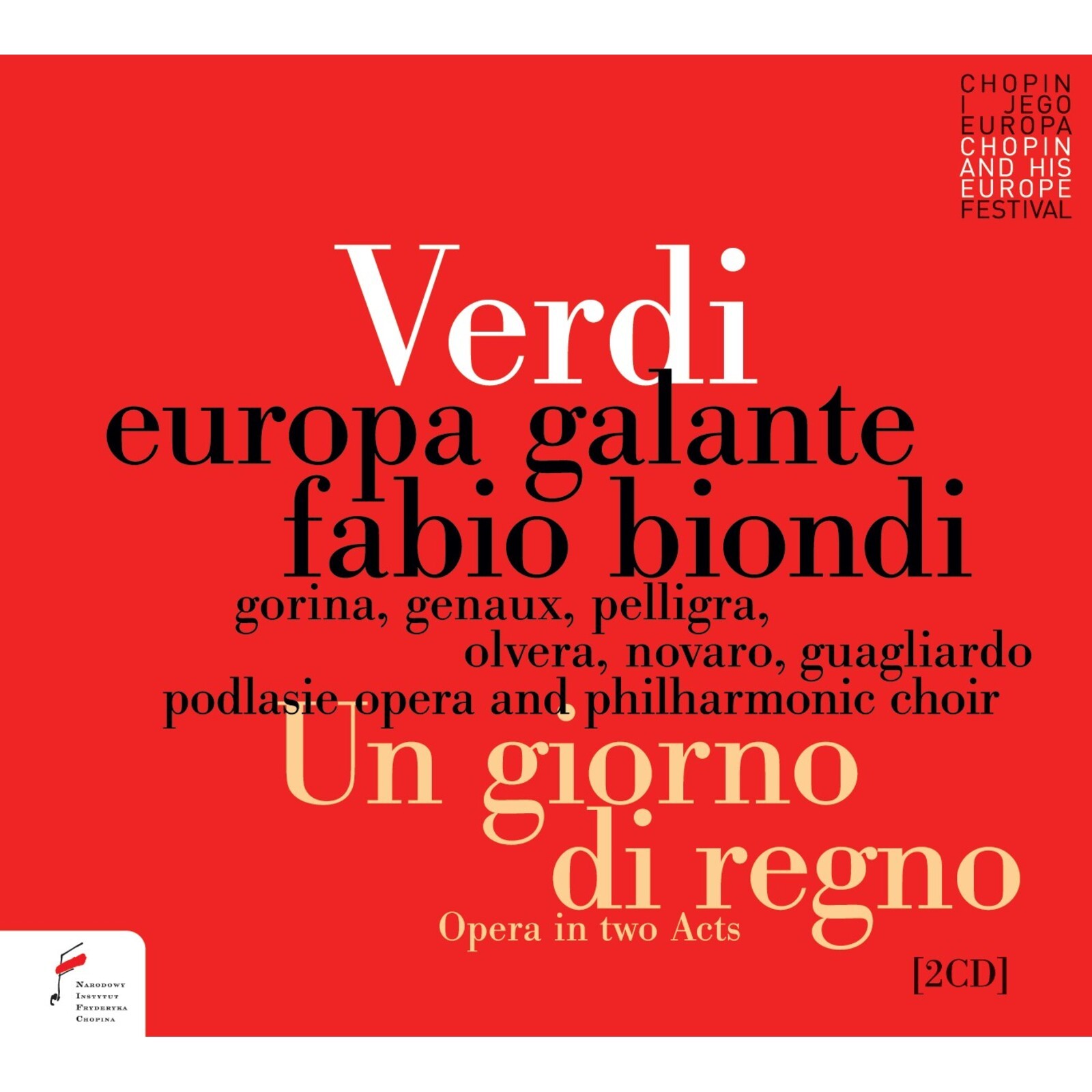NIFCCD096-097 Europa Galante and Fabio Biondi Giuseppe Verdi: Un Giorno Di Regno