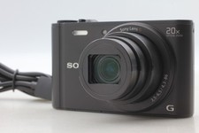 English OK Exc 5 Sony DSC-WX350 18.2MP Wi-Fi Digital Camera Black From JAPAN