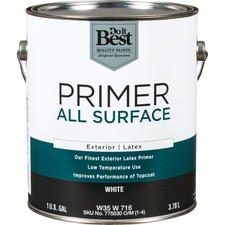 Do it Best White All Surface Exterior Primer, 1 Gal. W35W00716-16 SIM Supply,