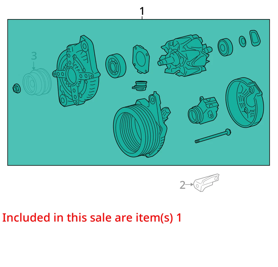 13 14 15 LEXUS GS350 Alternator - Image 3 of 4