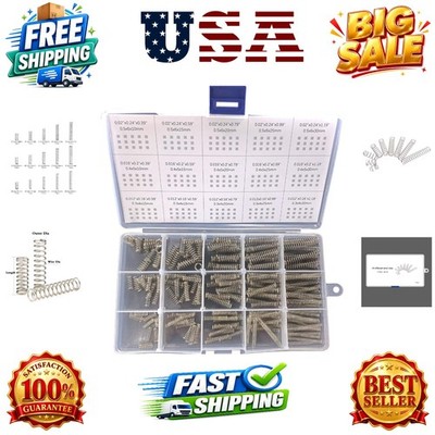 Compression Springs Assortment Kit, 15 Different Sizes 225pcs Mini Stainless ...