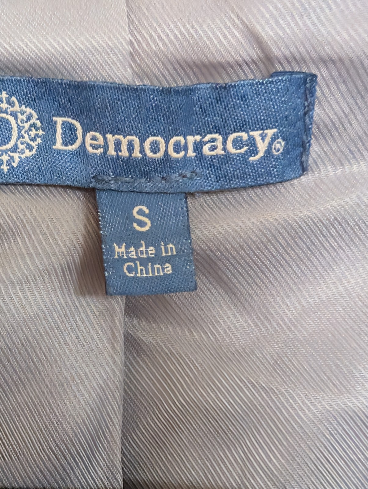 Democracy Plaid One Button Lined Jacket Size Small - image 6