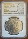 2021-CC Privy Morgan Dollar NGC MS69 Early Releases 100th Anniversary Label $1