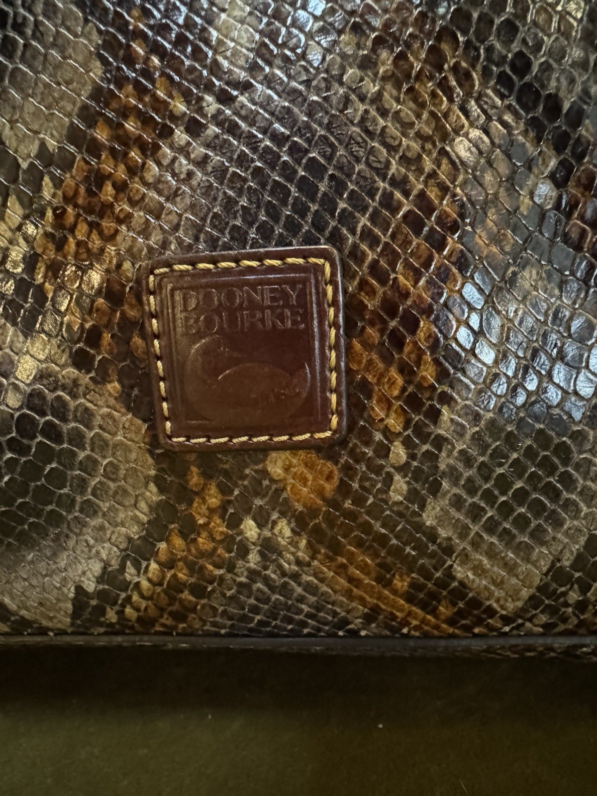 Dooney Bourke Florentine Python Domed Satchel Ltd… - image 5