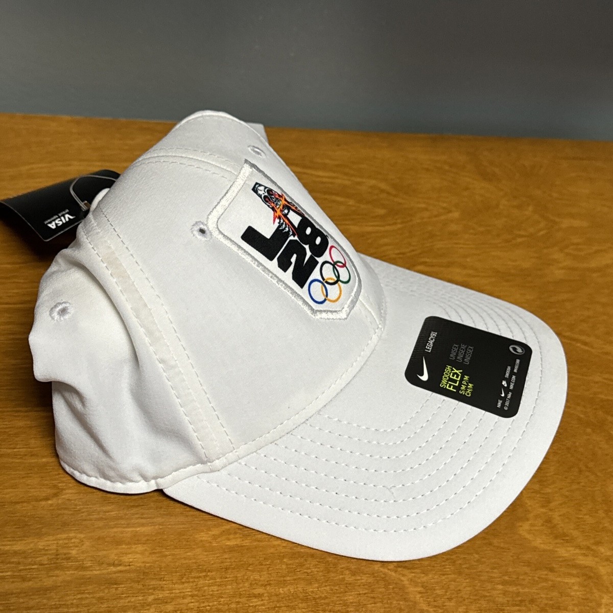 Nike LA28 2028 Skateboarding Heritage Flex Hat Cap White Size S/M