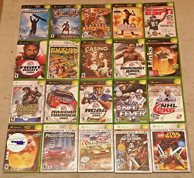 XBOX Original Video Games - Pick and Choose Dropdown List