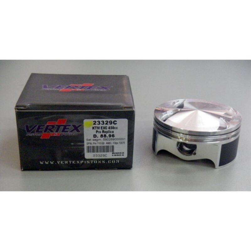 Piston KTM EXCF 450 4T haute compression 88,96mm avec segments pour étanchéité