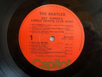 The Beatles SGT PEPPER'S LONELY HEARTS CLUB BAND 1976 Capitol
