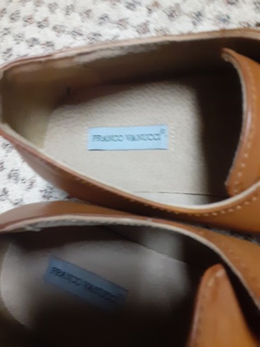Franco Vanucci Mens Tan Leather S414 Size 12 - Picture 3 of 6