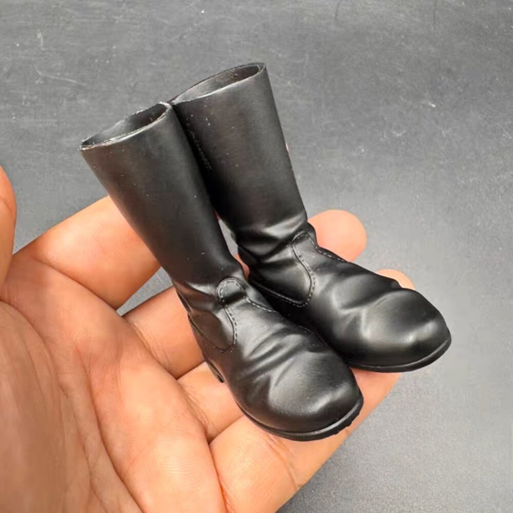 Botines soldados escala 1/6 modelo hueco para figura de acción de 12" escena de utilería
