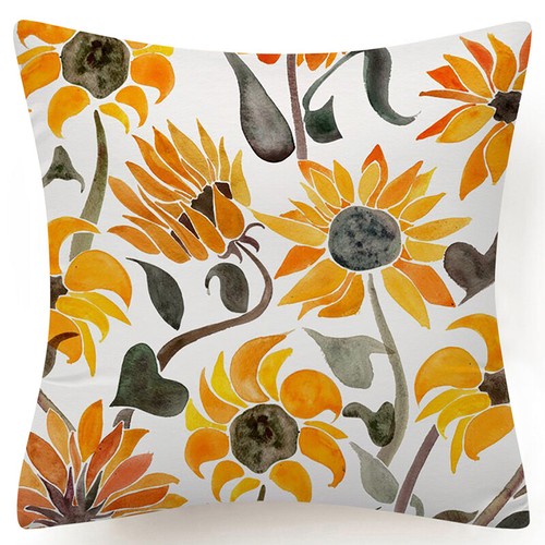 18x18" Throw PILLOW COVER Floral Double-Sided Decorative Flower Bed Cushion Case - Picture 13 of 42