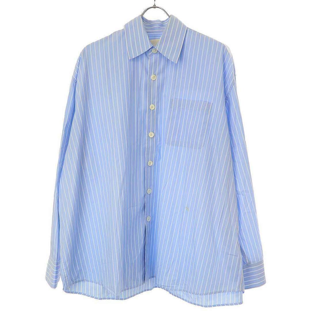 OUR LEGACY HOUR 22SS BORRORED SHIRT STRIPE M2222BBP BLUE 44 Used 