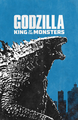 AA1666 Godzilla King of the Monsters Film 2019 Pop Art Movie