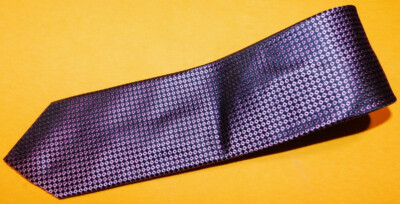 SARTORIA ITALIANA MADE IN ITALY PURPLE/BLACK DOTS MOTIF TIE - TIES - NACK TIES