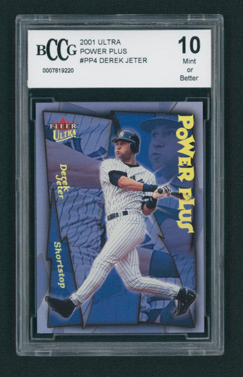 2001 Fleer Ultra Power Plus Derek Jeter #PP4 BCCG 10 NEW YORK YANKEES GREAT