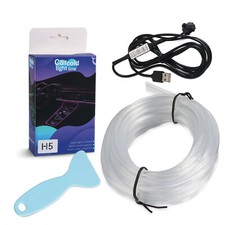 Car Interior Led Neon RGB Strip Auto Ambient Light USB EL Wiring Atmosphere 5M