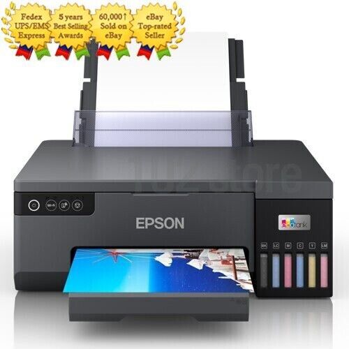 Epson EcoTank L8050 Compact Photo Printer Tracking Fast 6 Colors A4 Size -Expres - Picture 1 of 3