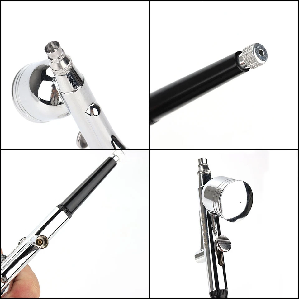 0.5mm Gravity Feed Dual Action Airbrush Paint Spray Gun Kit Nail Art Paint Tool - Image 4 of 4