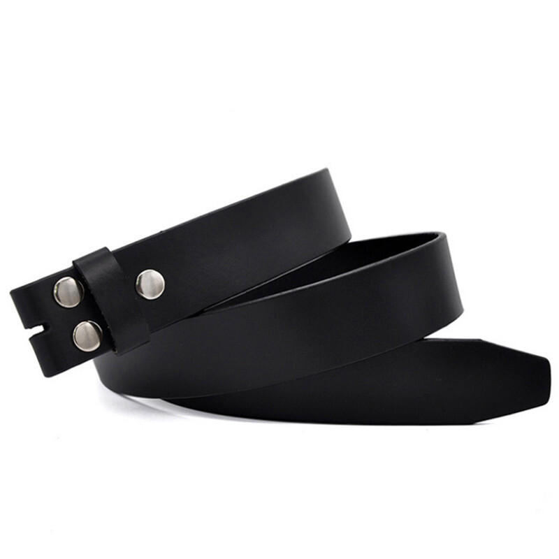black leather belt strap