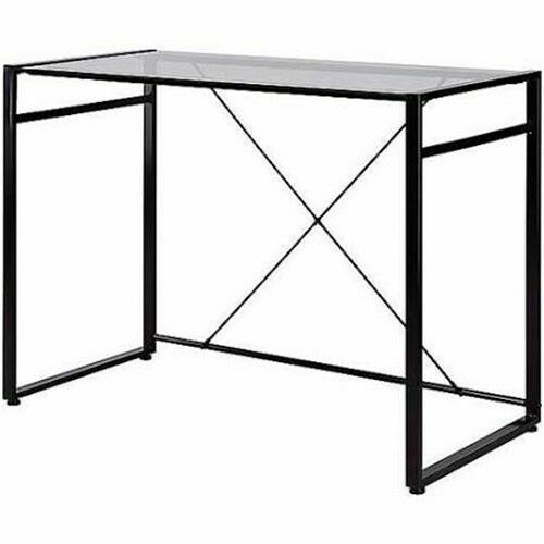 Staples Axis Glass Desk Black 1544944 For Sale Online Ebay