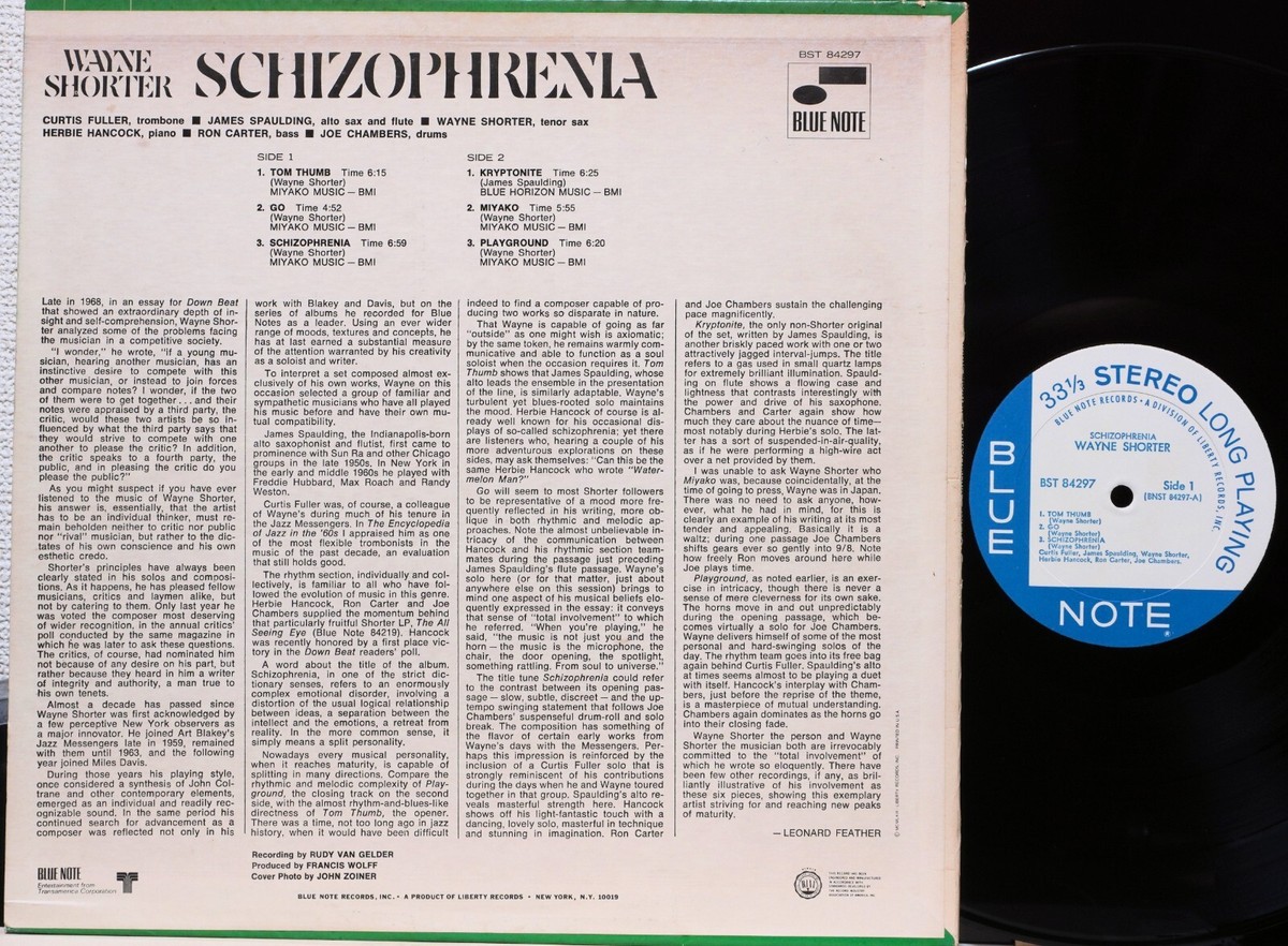 洋楽 Wayne Shorter Schizophrenia van gelder WAYNE SHORTER 