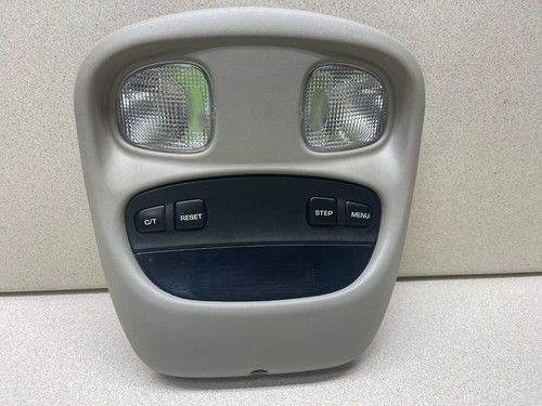 99-04 Jeep Grand Cherokee overhead display dome map lights Beige Factory OEM - Picture 2 of 6