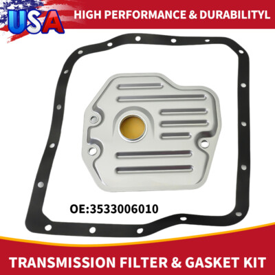 For Toyota Matrix Celica Transmission Filter & Oil Pan Gasket Kit OE# 3533028010