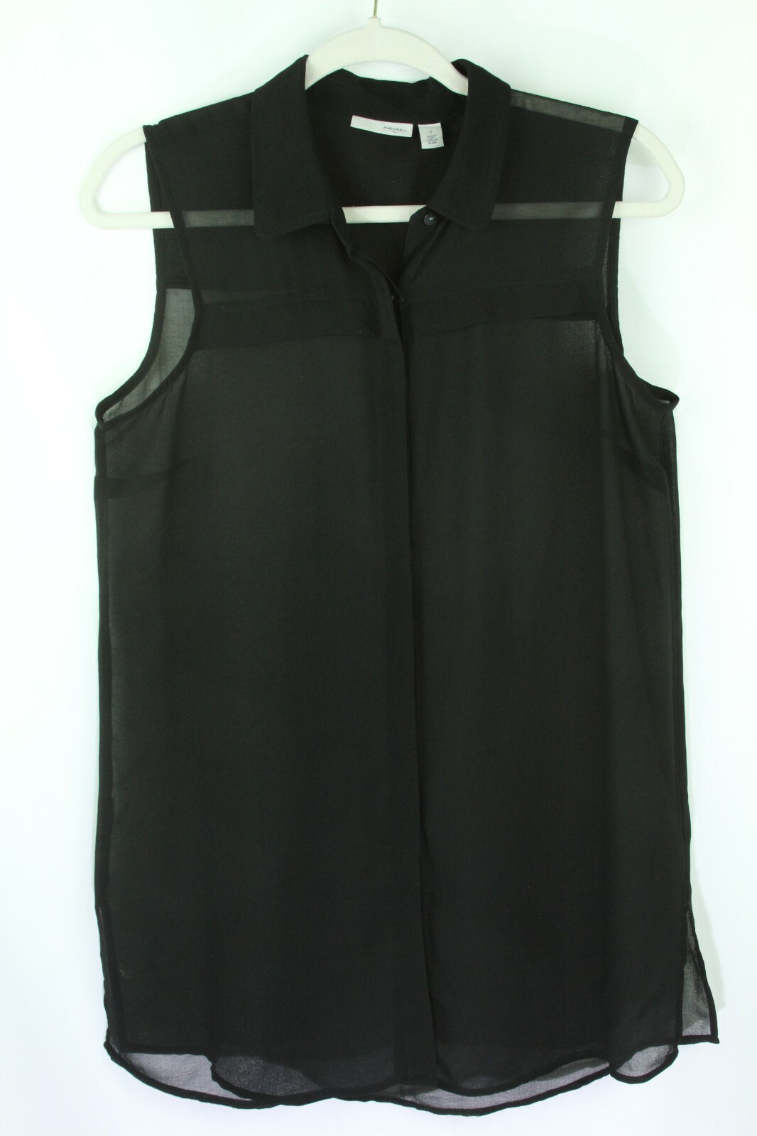 Halogen Top Small Sleeveless Button Front Blouse … - image 7