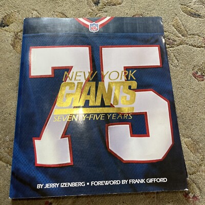 New York Giants Seventy-Five Years Izenberg Paperback Official 75th Book NY