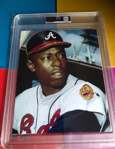 Hank Aaron Signed 8x10 Color Photo - PSA/DNA 9 MINT AUTOGRAPH - BEAUTY !! - Picture 6 of 11