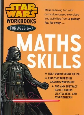 Star Wars Maths Skills Ages 6-7 Workbooks - Learning Activity Book Key Stage 1