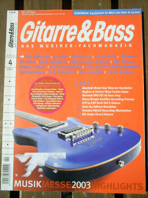 GITARRE & BASS 4-2003 -THE RAMONES LINKIN PARK ALBERT LEE LTD BC RICH ESH IBANEZ