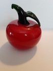 Murano Style Red Apple Art Deco Glass Fruit