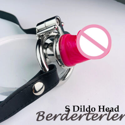 Flat Chastity Cage with Skin Peni CBT Game Stainless Steel Negative Ring Urethr