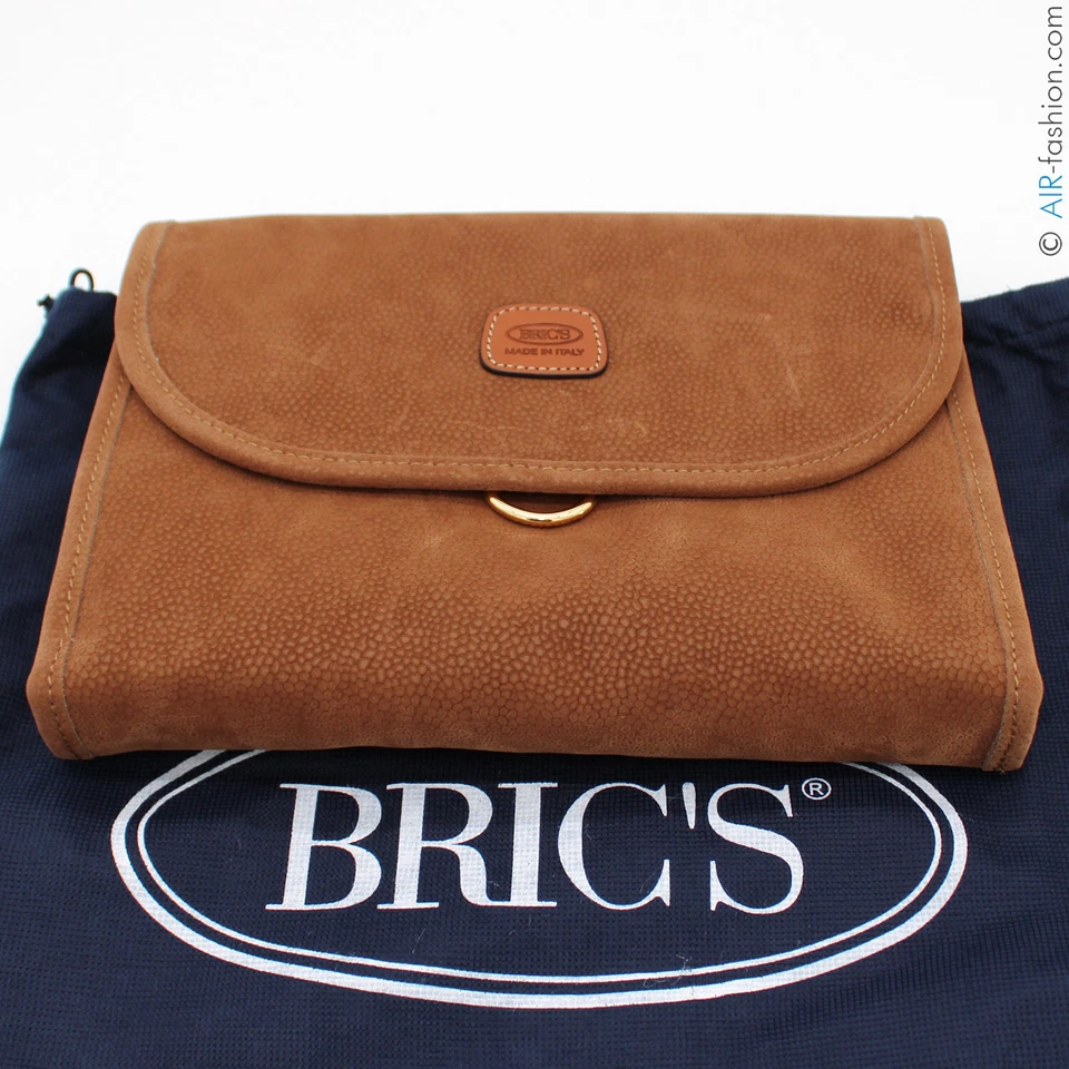 BRIC'S LIFE Necessaire tri-fold traveler toiletry bag purse beauty-case ocher M - Image 4 of 4