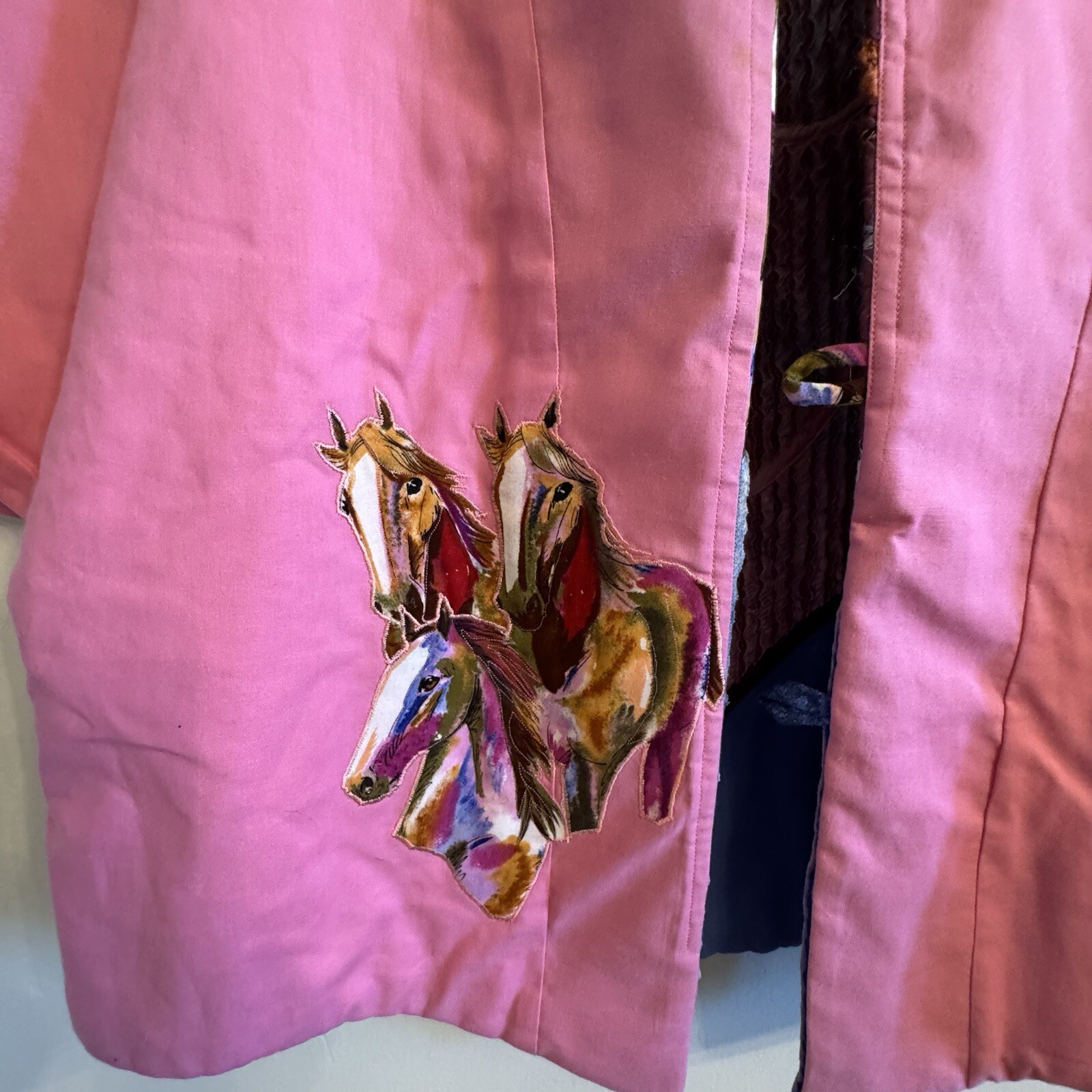 Unique Handcrafted Reversible Patchwork Jacket Cu… - image 7