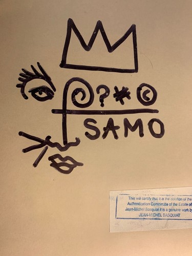 JEAN-MICHEL BASQUIAT Etching signed by hand Ultra Rare Art Auction Gold Mind! - Picture 6 of 8