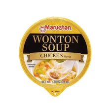 Maruchan Wonton Chicken Flavor Microwavable Bowl – 8 Pack – Ready in 3 Minutes