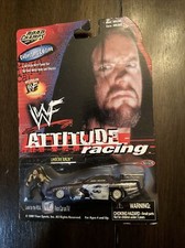 WWF Road Champs Attitude Racing The Undertaker 1:64 Diecast With Mini Figure NIP
