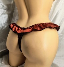 PENNY LANE Satin Flutter Thong Panties LIMITED EDITION