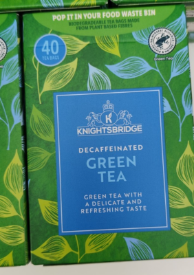 Knightsbridge Decaffeinated Decaf Green Tea - 200 Bags - Natural