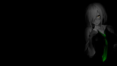 Anime Girls Monochrome Selective Coloring  Gaming Mat Desk 48134